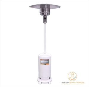 Calefactor Exterior Gas Hongo Inoxidable Con Mesa Lusqtoff