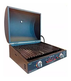 Parrilla A Gas Sobremesada C/ Tapa Y Pirometro Leal Gas Natural
