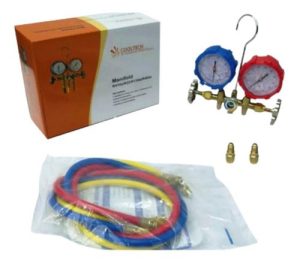 Manifold R410 / R22 / R134 C/ Mangueras Y Visor T/ Los Gases