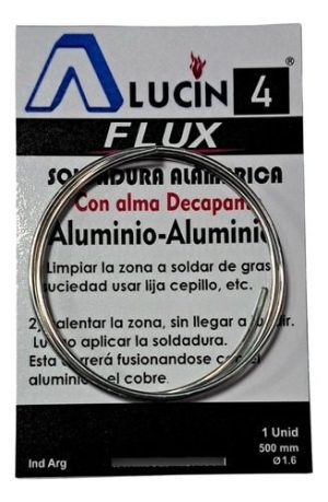 Varilla Con Fundente Interno Aluminio-aluminio Alucin 4