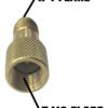 Adaptador Valvula Para Carga R410 1/4 Fm X 5/16 Fh Con Ovulo - Imagen 2