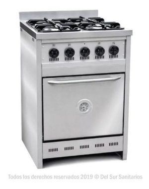 Cocina Semi Industrial Corbelli Cf60 Acero Inox. Y Fundicion
