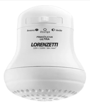 Ducha Eléctrica De Pared Lorenzetti Maxi Ducha Ultra Blanca 4600w 220v