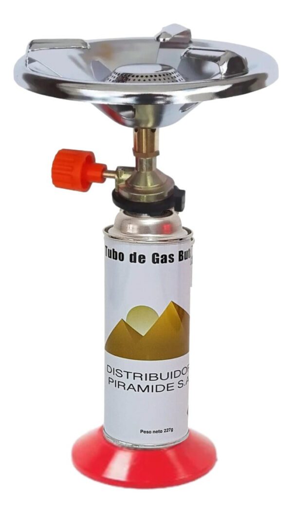 Calentador Anafe Brogas Portatil + Lata Gas Butano Camping
