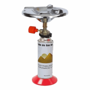 Calentador Anafe Brogas Portatil + Lata Gas Butano Camping