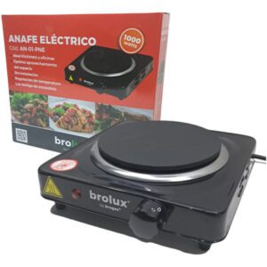 Anafe Eléctrico Brogas 1 Hornalla Color Negro
