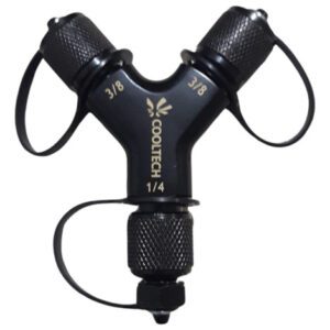 Adaptador Conector Y 3/8 X 3/8 X 1/4  Vacio Recuperacion