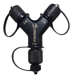 Adaptador Conector Y 3/8 X 3/8 X 1/4  Vacio Recuperacion