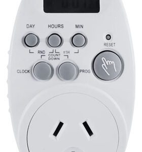 Timer Temporizador Digital Diletta Enchufable Eurotime 220v