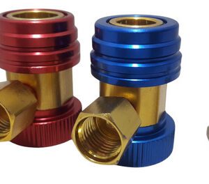 Kit Valvulas Acople Adaptador Para Auto R134 Salida 1/4