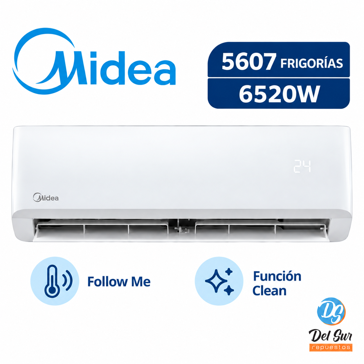 Aire Acondicionado Split Midea On/Off 5607 Frigorías