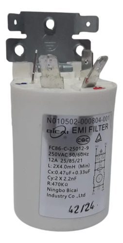 Filtro De Ruido Lavarropas Bgh Bwfe06s24ar Drean Blanco