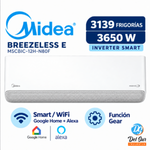 Aire Acondicionado Split Midea Breezeless E Inverter Smart 3139 Frigorías