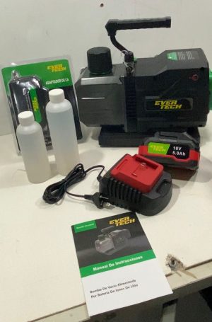 Bomba de Vacío Evertech a Batería 113Lts 2 Etapas