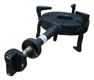 Quemador Mechero De Fundicion 25000 Cal Con Pata Y Robinete