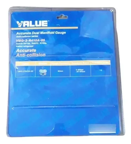 Manifold Value R410/r404/r134/r407 Reloj Grande 80 Mm - Imagen 2