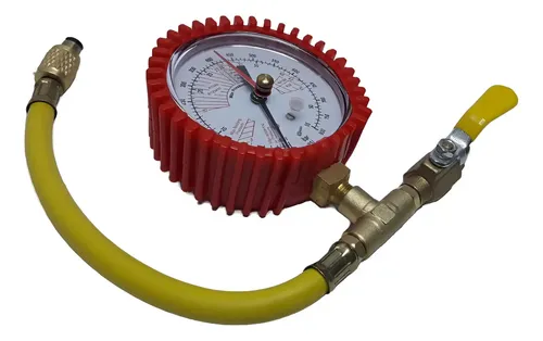 Manometro Presurizador Tubo Nitrogeno Con Manguera Y Valvula - Imagen 2