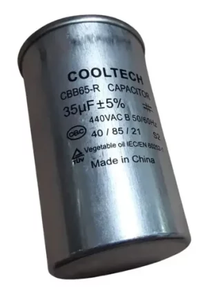 Capacitor Cooltech 35uf 440v Cuerpo De Metal