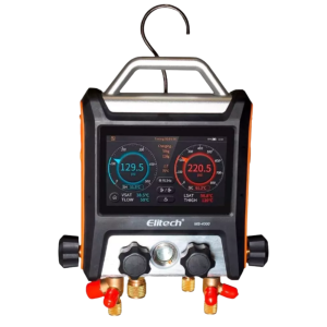 Manifold Digital c/ Pinzas de Temperatura Elitech MS-4000