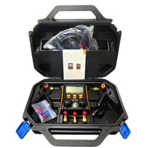 Manifold Digital Cooltech GGT-MG10 para 88 Refrigerantes Con Pinzas de Temperatura