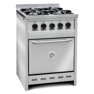 Cocina Semi Industrial TST 4 Hornallas Acero Inoxidable CM 450-55