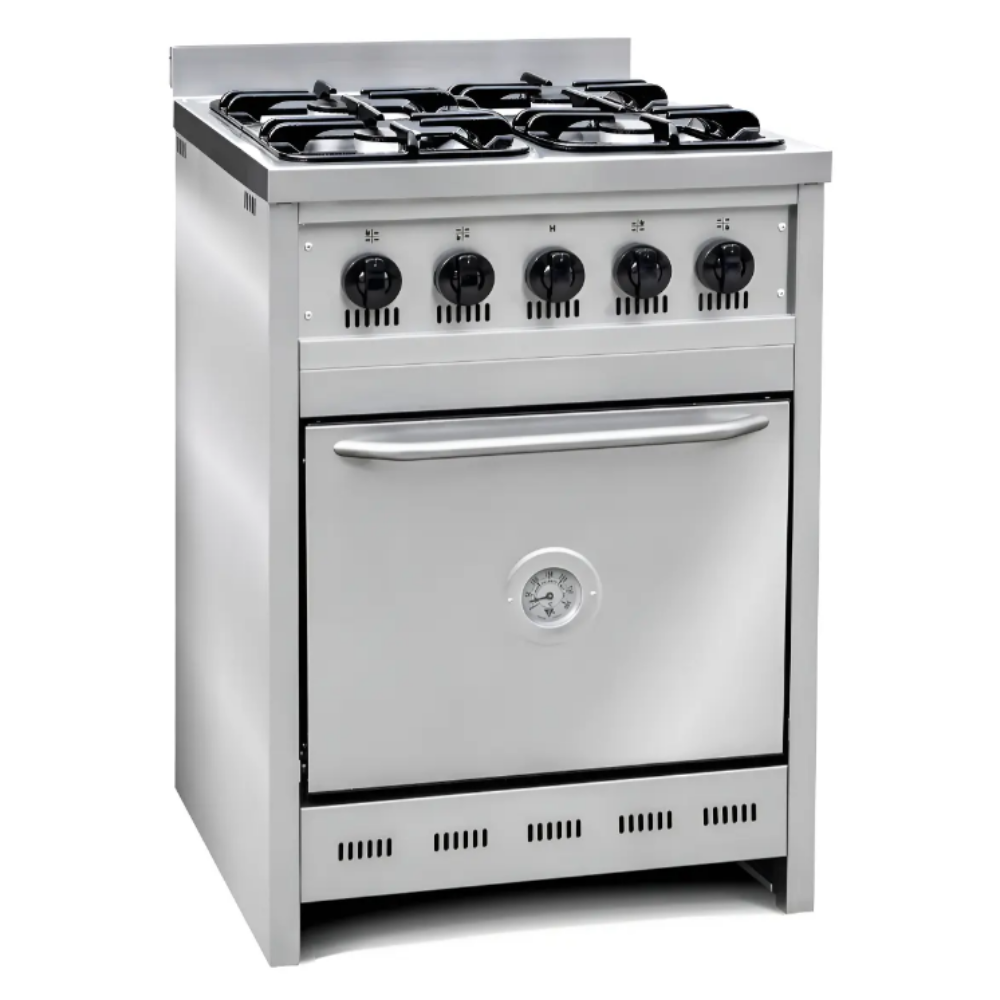 Cocina Semi Industrial TST 4 Hornallas Acero Inoxidable CM 450-55