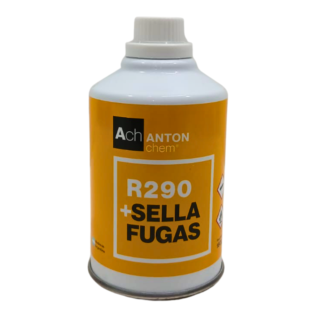 Gas Refrigerante Anton R290 160 g + Sellafugas
