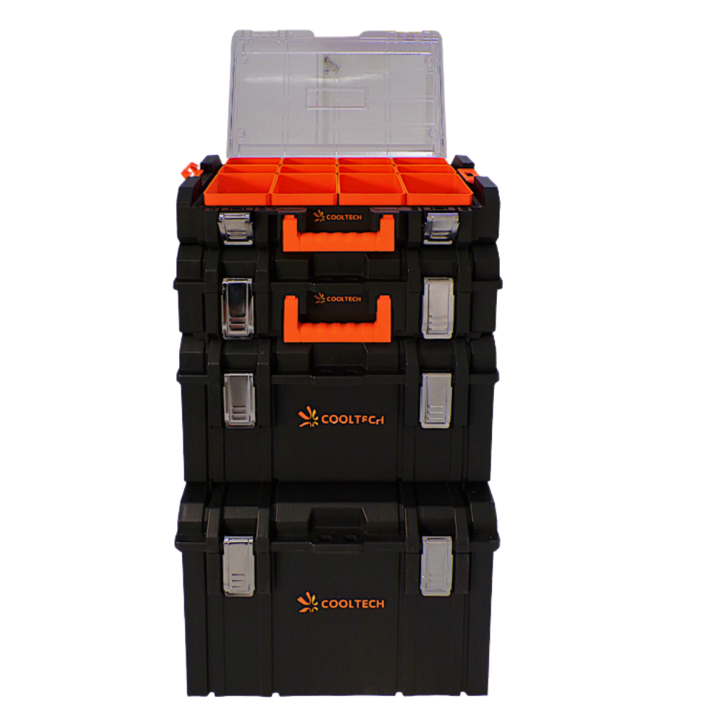Carro con Cajas Porta Herramientas Sistema Modular Cooltech PB-382 - Imagen 2