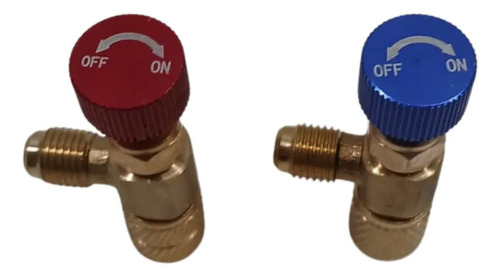 Kit Valvulas Llaves De Acceso para Carga Aire Acondicionado Split R22 1/4 + R410 5/16 - Imagen 3