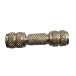 Adaptador Recto Doble 1/4" Flare Hembra (FH) con Tuercas Giratorias