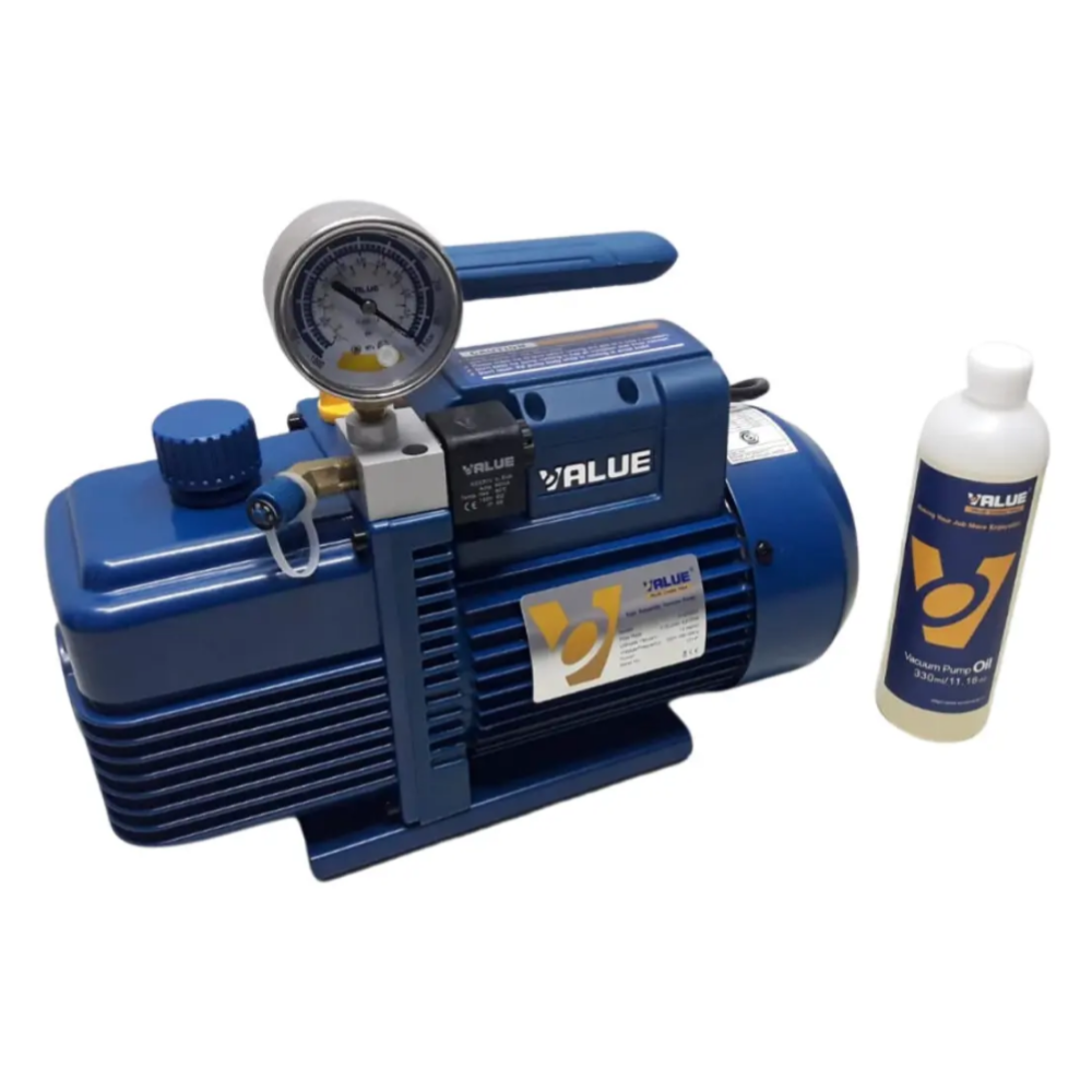 Bomba de Vacío Value R32 V-i240SV 100 L/min con Vacuómetro - Imagen 2