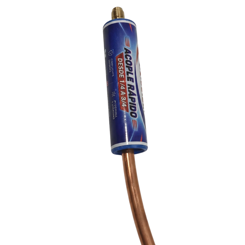 Acople Rápido Nitrojet para Caños 1/4" a 3/4" Azul 1/4" por Unidad - Imagen 2