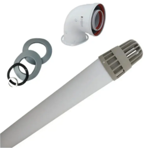 Kit Codo y Tubo Coaxial Ø60/100 para Calefón PEISA TBF 14