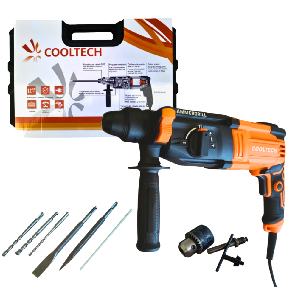 Rotomartillo Cooltech HM-LN2603 1050 W 3 Funciones SDS Plus - Imagen 2