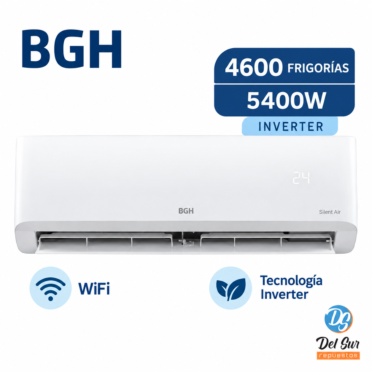 Aire Acondicionado Split BGH Inverter 4600 Frigorías