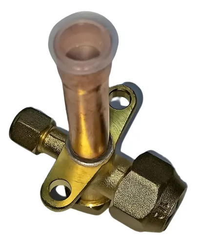 Válvula de Servicio / Robinete para Aire Acondicionado Split 1/2" Recta
