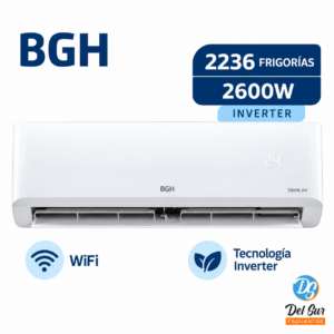 Aire Acondicionado Split BGH Silent Air Inverter 2236 Frigorías BSI26WCNYS-009