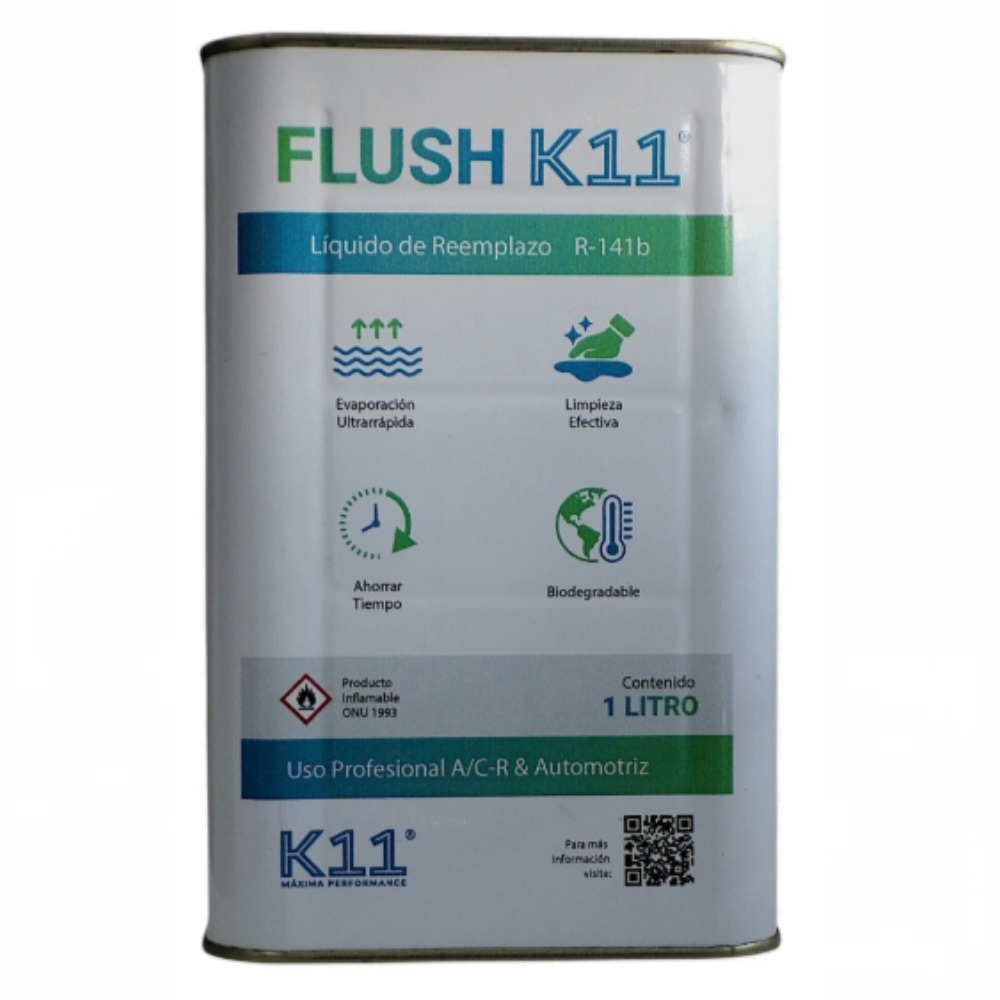 K11 Flush Agente de Limpieza 1 L – Reemplazo R-141b #K11-FLUSH-IN1L